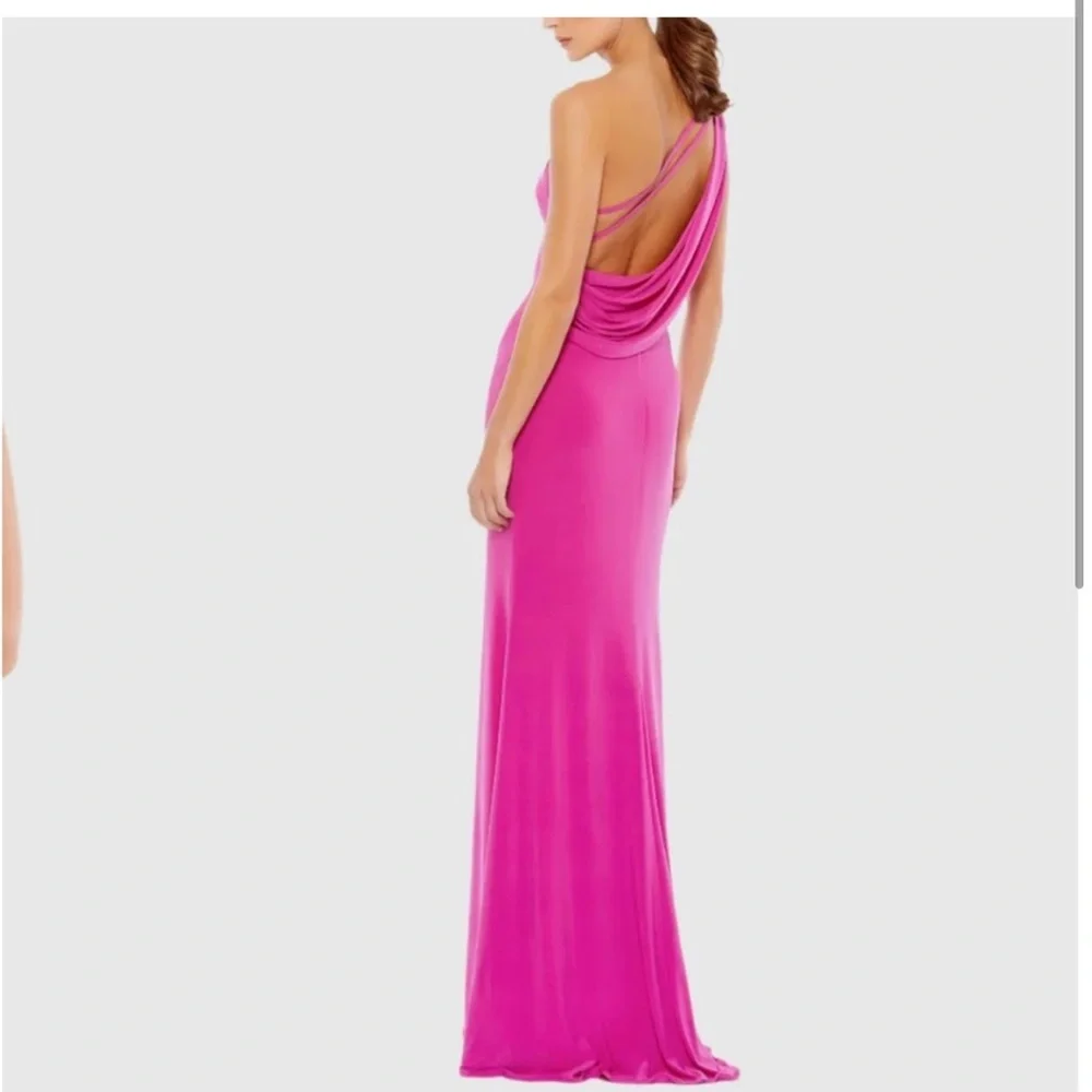 New MAC DUGGAL Elegant Pink One-Shoulder
Dress GOWN 26512 6 - Picture 1 of 8